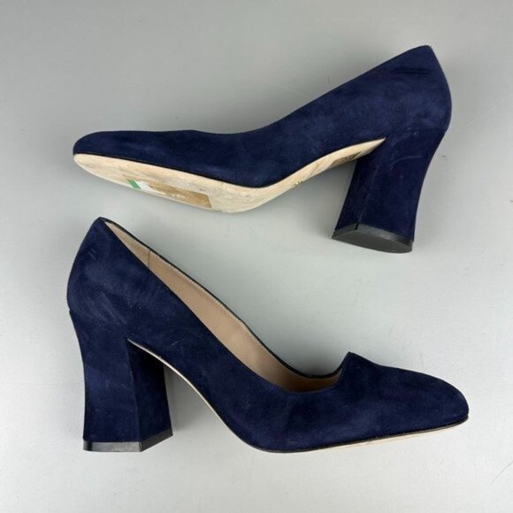 Stuart Weitzman Curveblock 85 Pumps in Nice Blue - Picture 4 of 7